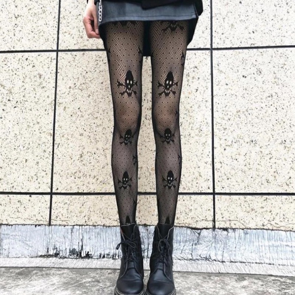 Graphic Diamond Fishnet Sheer Soft Nylon Women’s Pantyhose Stretchy Black Tights - Picture 13 of 17